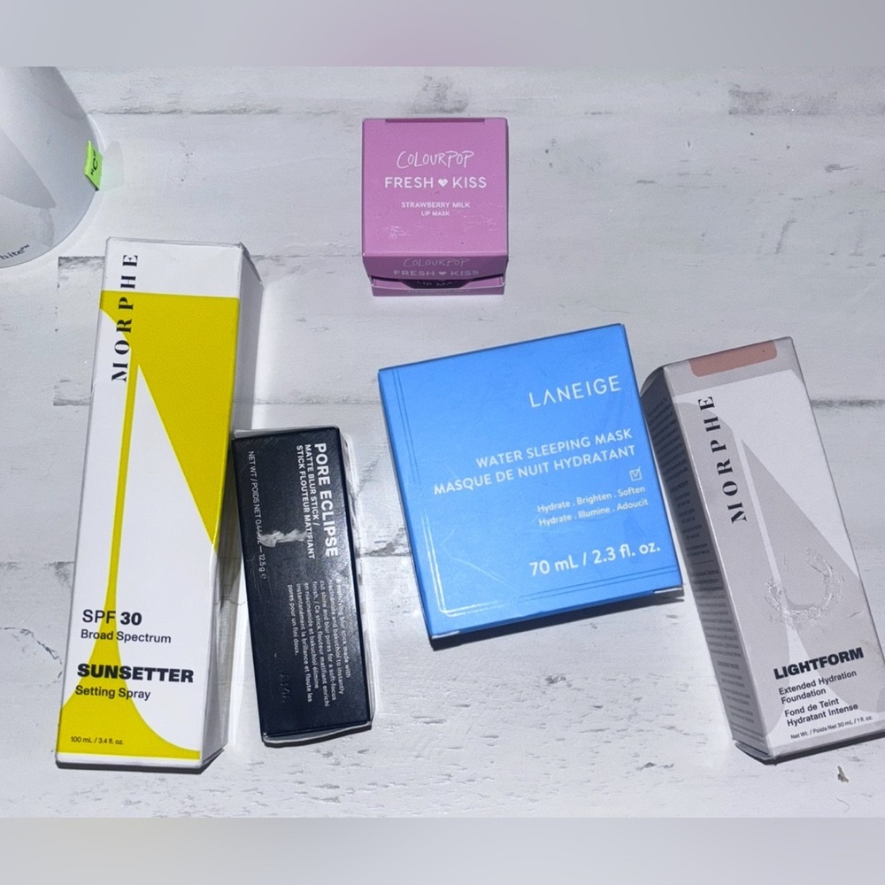 Sephora NIB bundle 5 Products Morphe, Laneige, Colourpop, and MILK 126$ retail